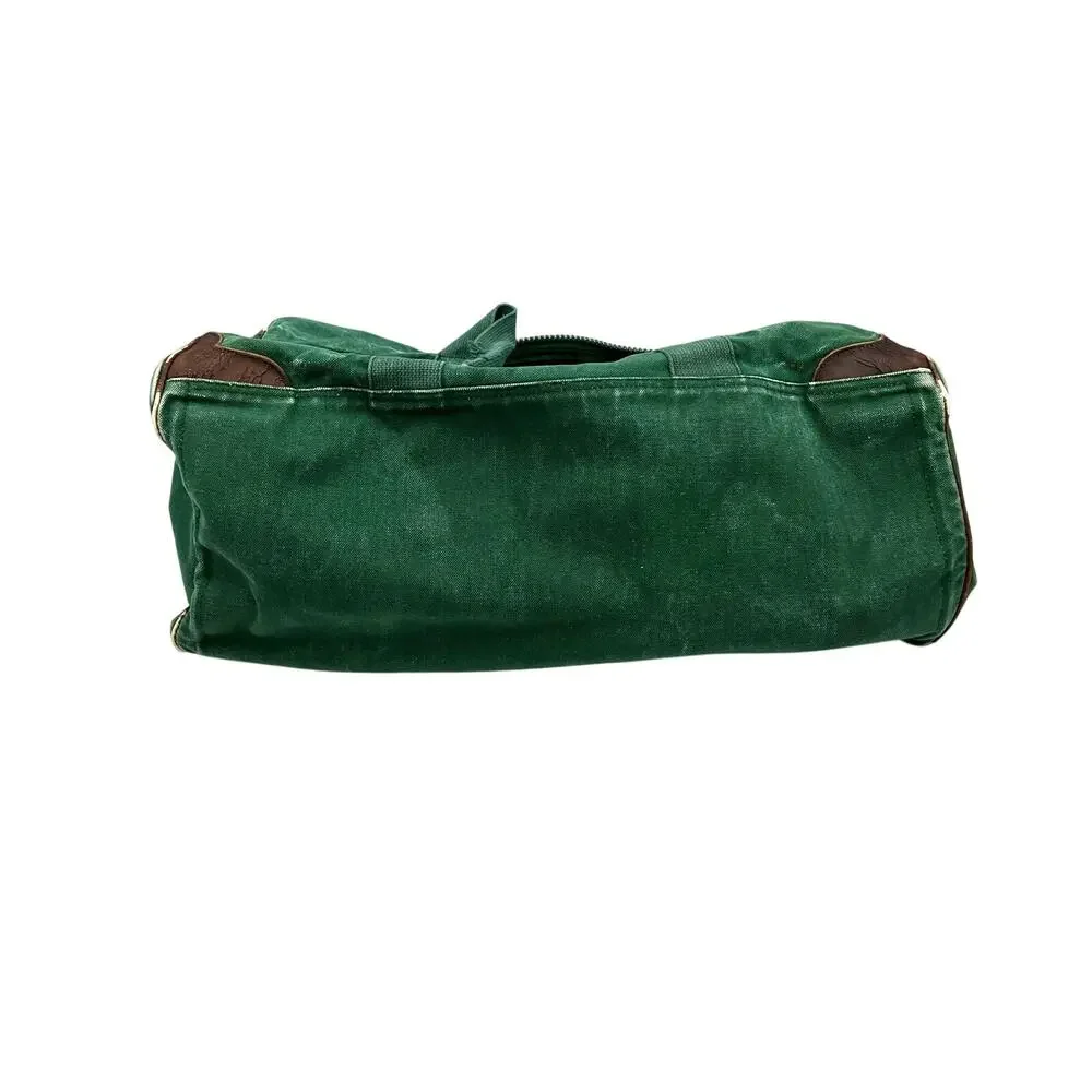 Vintage J.Crew Green Canvas Duffle Bag